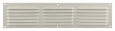Renson 1006316 - griglia a palette piatta alluminio ral 9010 400x100mm | 10 pezzi