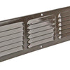 Renson 1006317 - Rejilla de lamas plana aluminio ral 8019 400x100mm | 10 piezas