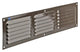 Renson 1006317 - Rejilla de lamas plana aluminio ral 8019 400x100mm | 10 piezas