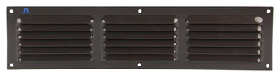 Renson 1006317 - griglia a palette piatta alluminio ral 8019 400x100mm | 10 pezzi