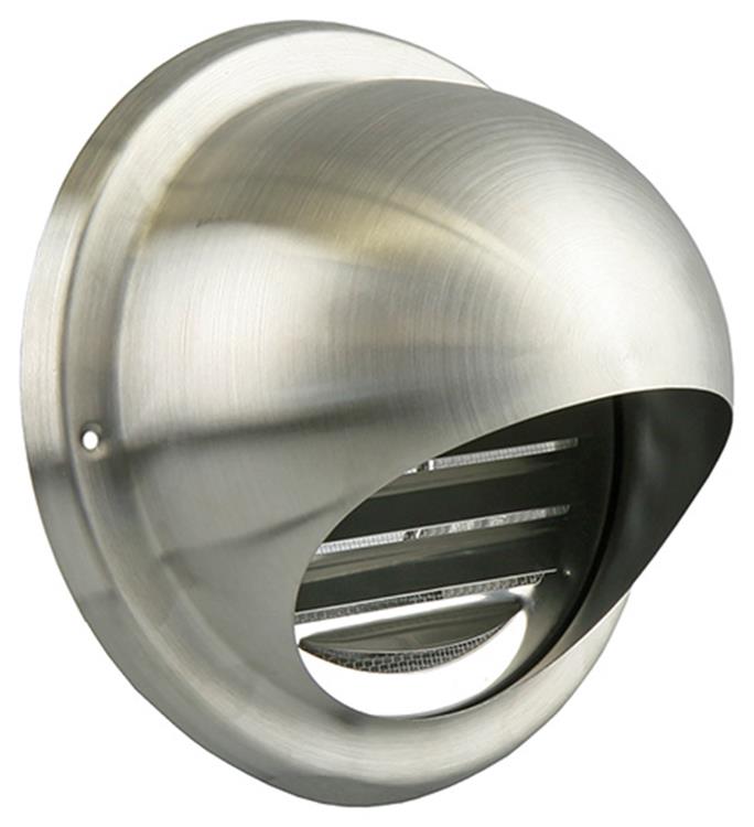 Renson 1006277 - rejilla esférica empotrada acero inoxidable 638 ø150 | 2 piezas