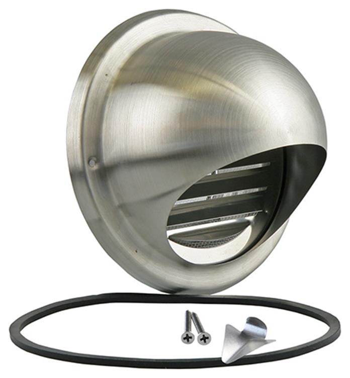 Renson 1006277 - rejilla esférica empotrada acero inoxidable 638 ø150 | 2 piezas