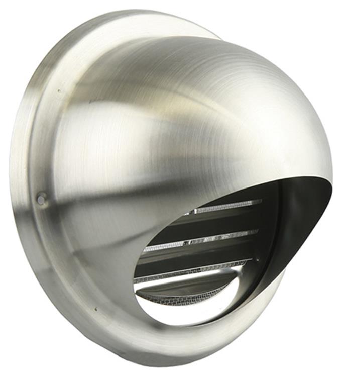 Renson 1006275 - rejilla esférica empotrada acero inoxidable 638 ø100 | 2 piezas