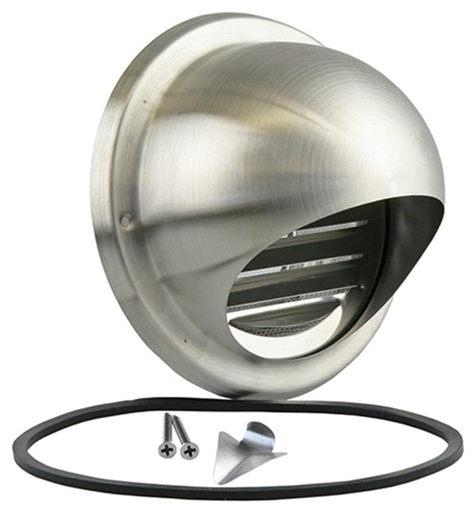 Renson 1006275 - rejilla esférica empotrada acero inoxidable 638 ø100 | 2 piezas