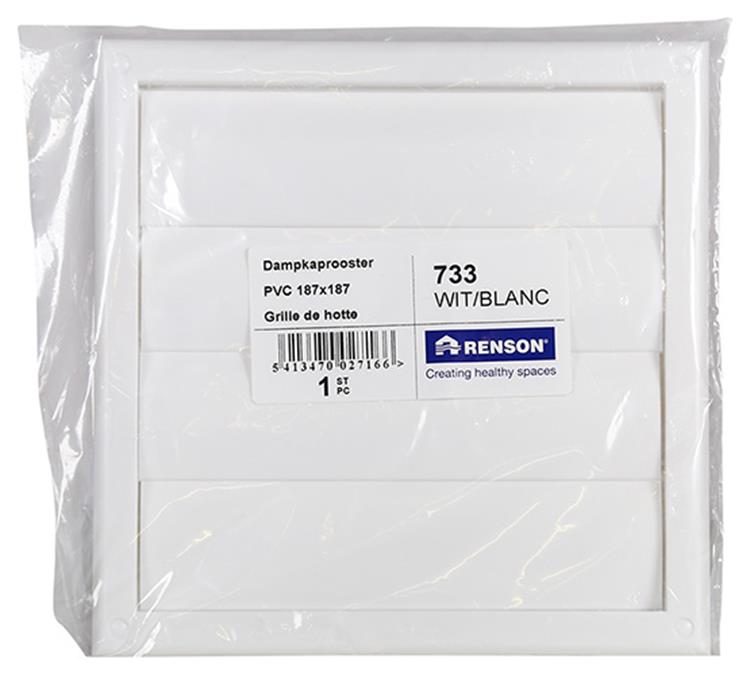 Renson 1006750 - húmedokproost.pvc733 blanco 187x187mm | 1 pieza