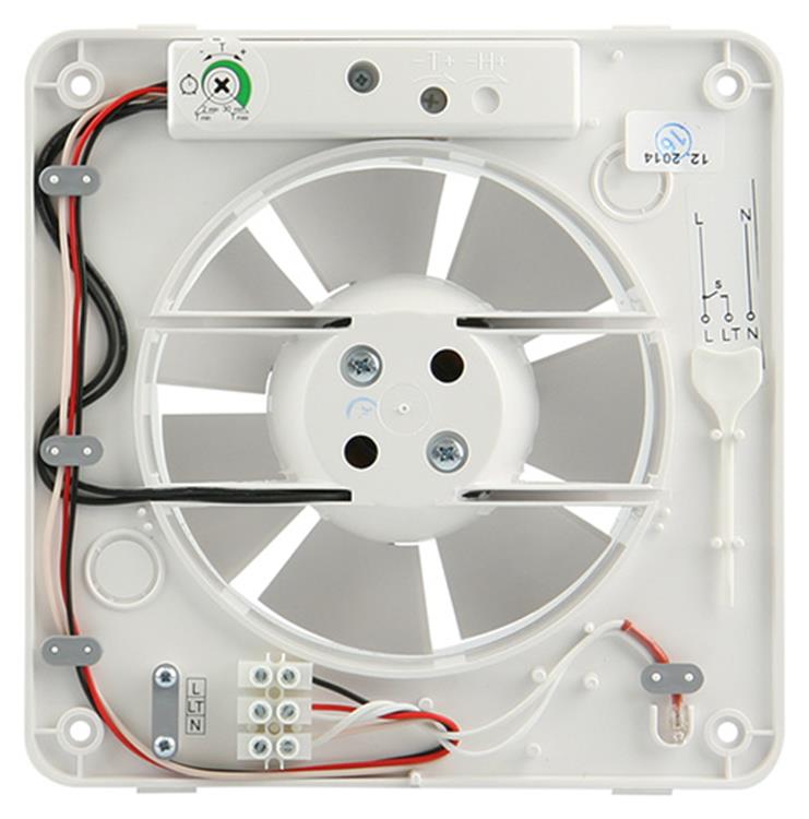 Renson 1006446 - ventilador mecánico con temporizador 7202t blanco ø 125 | 2 piezas
