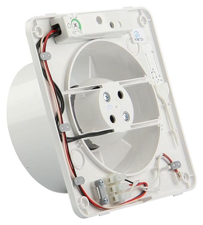 Renson 1006446 - ventilador mecánico con temporizador 7202t blanco ø 125 | 2 piezas