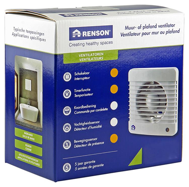 Renson 1006467 - mec. chico. sensor de movimiento 7501m blanco ø 100 | 2 piezas