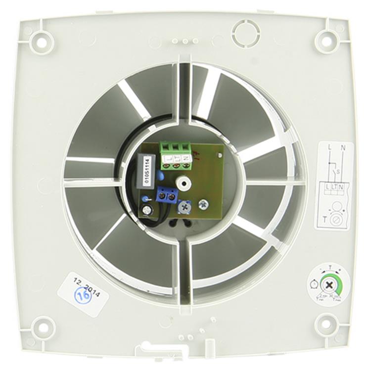 Renson 1006448 - ventilador mecánico con temporizador 7211t gris ø 100 | 1 pieza