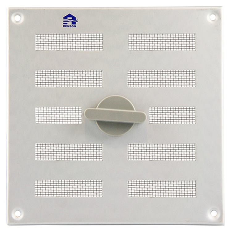 Renson 1006324 - superficie de rejilla ajustable. 4037 aluminio f1 155x155mm | 2 piezas