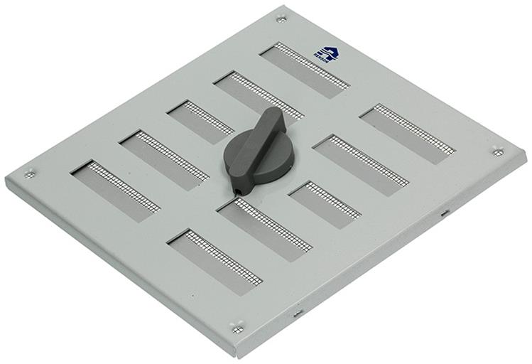 Renson 1006325 - superficie de rejilla ajustable. 4037 aluminio ral 9010 155x155mm | 2 piezas