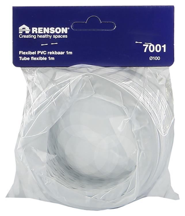 Renson 1006389 - PVC flexible 7001 blanco ø 100 1m | 3 piezas