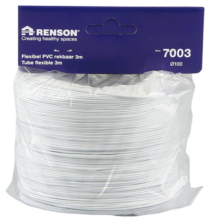 Renson 1006392 - PVC flexible 7003 blanco ø 100 3m | 3 piezas