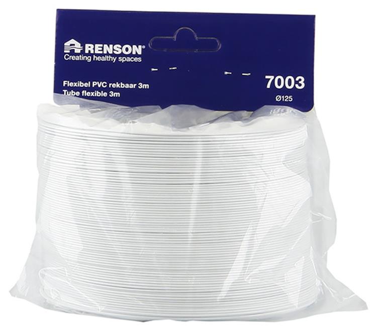 Renson 1006393 - PVC flexible 7003 blanco ø 125 3m | 3 piezas