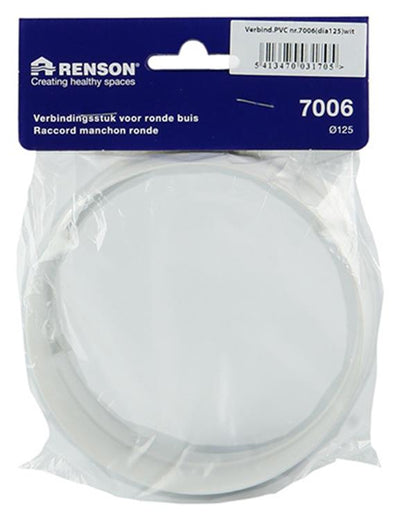 Renson 1006396 - Raccordo in PVC 7006 bianco ø 125 | 4 pezzi