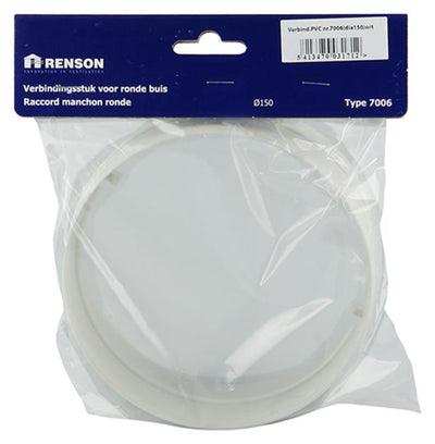 Renson 1006397 - Raccordo in PVC 7006 bianco ø 150 | 4 pezzi