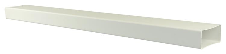 Renson 1006424 - Tubo PVC trozo 1m 7028 blanco 110x55mm | 4 piezas