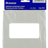 Renson 1006429 - juego de 2 placas de cubierta de pvc 7032 blanco 110x55 mm | 5 piezas