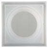 Renson 1006383 - rejilla campana extractora 1 trampilla 741 dia PVC ral 9010 ø100-130 | 2 piezas