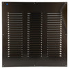 Renson 1006323 - Rejilla de lamas plana aluminio ral 8019 500x500mm | 5 piezas