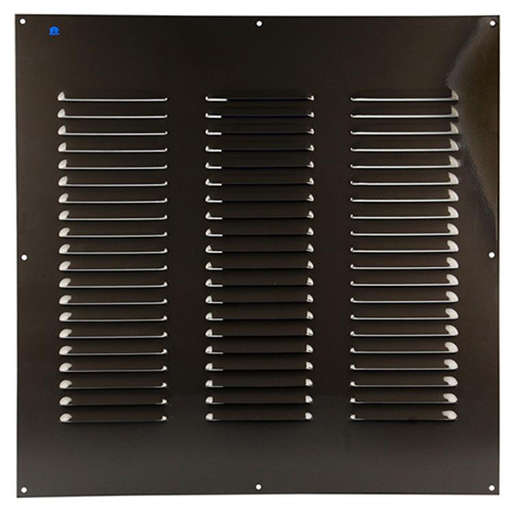 Renson 1006323 - Rejilla de lamas plana aluminio ral 8019 500x500mm | 5 piezas