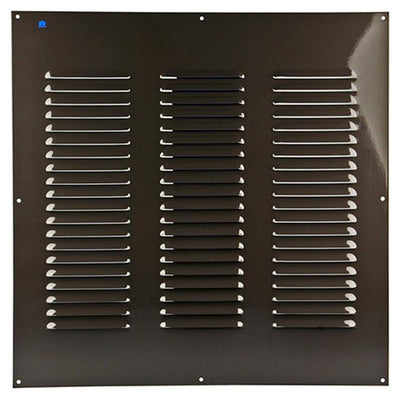 Renson 1006323 - griglia a palette piatta alluminio ral 8019 500x500mm | 5 pezzi