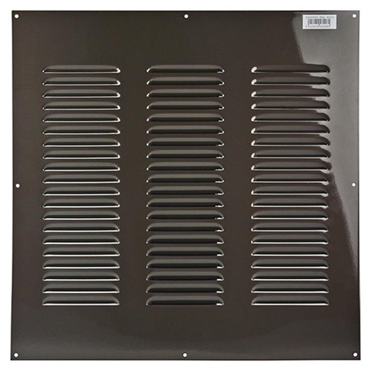 Renson 1006323 - Rejilla de lamas plana aluminio ral 8019 500x500mm | 5 piezas