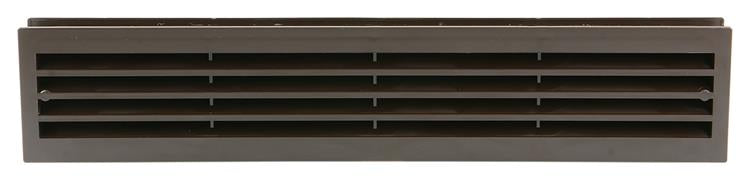 Renson 1006388 - rejilla puerta 761 pvc ral 8019 450x90mm | 2 piezas
