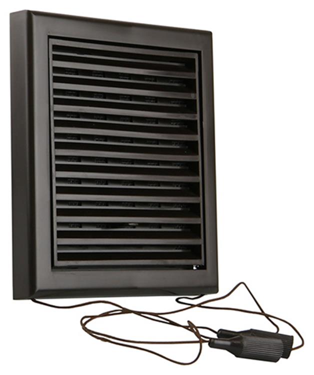 Renson 1006367 - superficie de rejilla ajustable. 732 pvcral 8019 154x154mm | 2 piezas