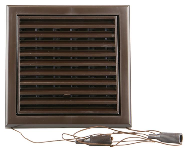 Renson 1006367 - superficie de rejilla ajustable. 732 pvcral 8019 154x154mm | 2 piezas