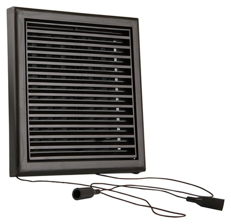 Renson 1006369 - superficie de rejilla ajustable. 732 pvcral 8019 187x187mm | 2 piezas