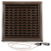 Renson 1006369 - superficie de rejilla ajustable. 732 pvcral 8019 187x187mm | 2 piezas