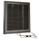 Renson 1006371 - superficie de rejilla ajustable. 732 pvcral 8019 250x250mm | 2 piezas