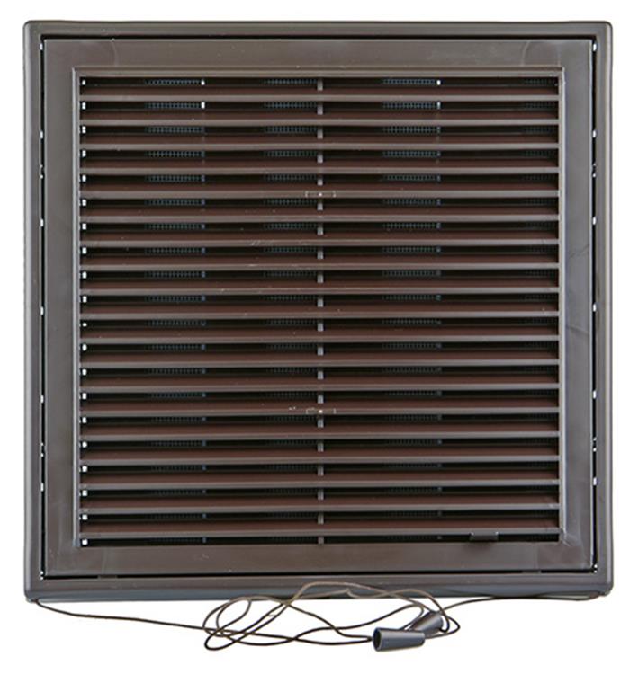 Renson 1006371 - superficie de rejilla ajustable. 732 pvcral 8019 250x250mm | 2 piezas