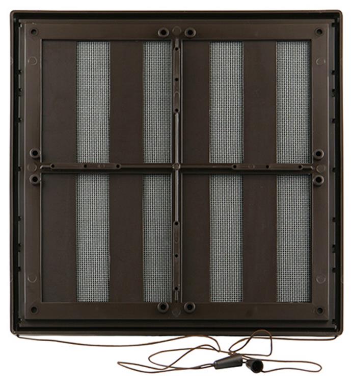 Renson 1006371 - superficie de rejilla ajustable. 732 pvcral 8019 250x250mm | 2 piezas