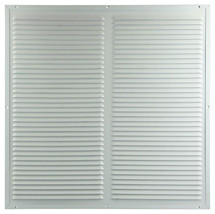 Renson 1006339 - Rejilla de lamas + marco + mosquitera. construcción 437 ral9010 500x500mm | 2 piezas