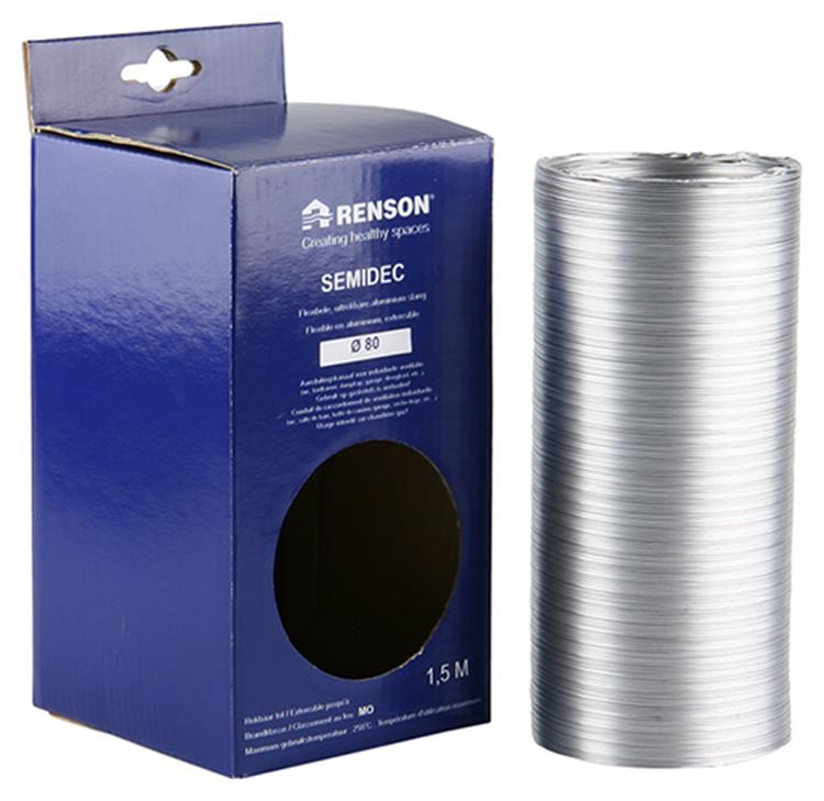 Renson 1006208 - flexible de aluminio dia 80 1500 mm | 2 piezas