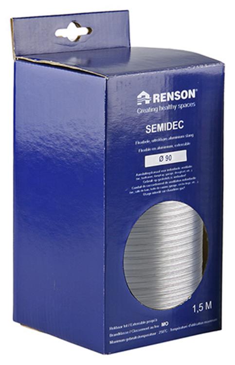 Renson 1006210 - flexible de aluminio dia 90 1500 mm | 2 piezas
