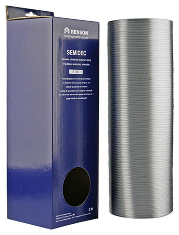 Renson 1006201 - flexible de aluminio dia 125 3000 mm | 2 piezas