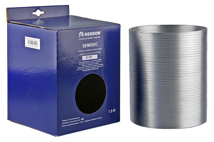 Renson 1006204 - flexible de aluminio dia 150 1500 mm | 2 piezas