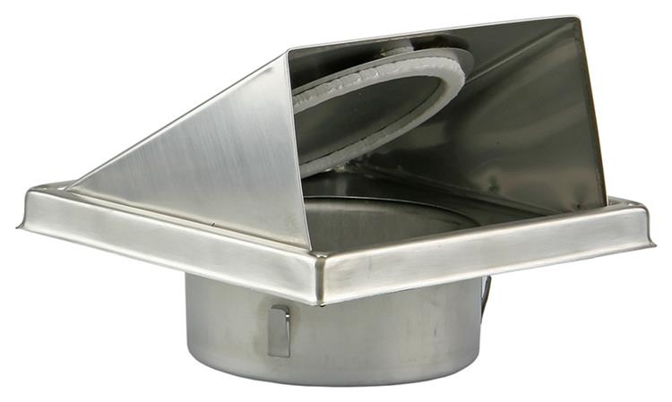 Renson 1006333 - Rejilla campana extractora empotrable acero inoxidable 641 ø 125 | 2 piezas