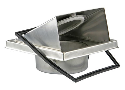 Renson 1006334 - griglia cappa aspirante da incasso acciaio inox 641 ø 150 | 2 pezzi