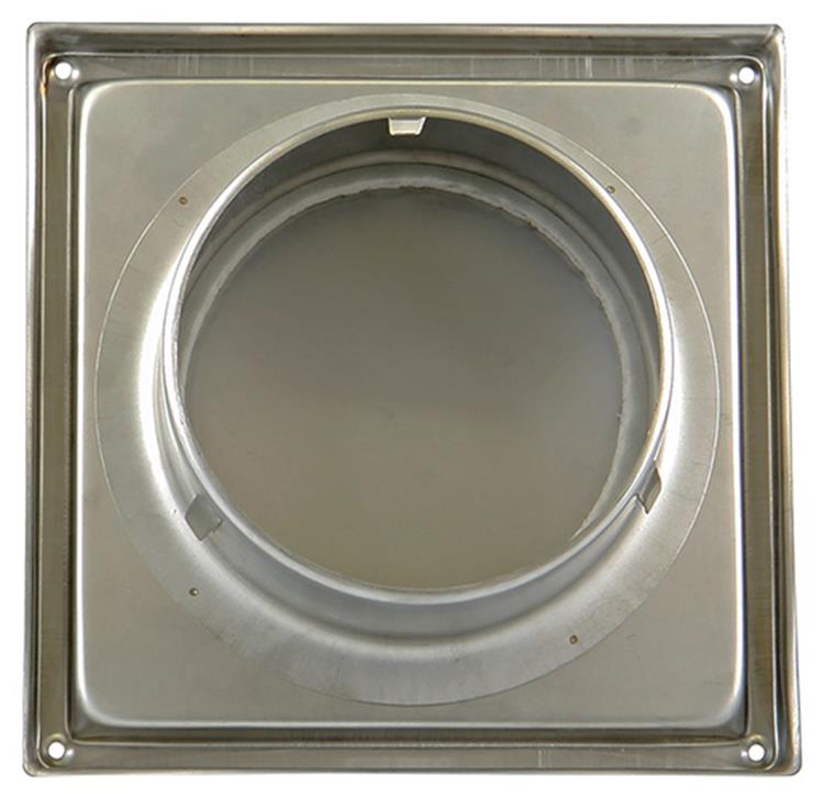 Renson 1006334 - Rejilla campana extractora empotrable acero inoxidable 641 ø 150 | 2 piezas