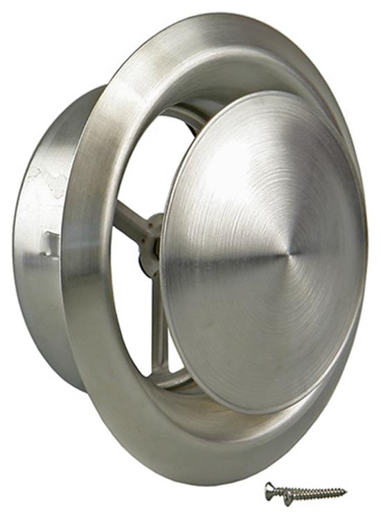 Renson 1006330 - válvula de extracción incorporada acero inoxidable 636 ø 125 | 2 piezas