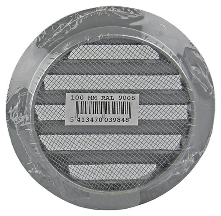 Renson 1006258 - rejilla redonda empotrada 434 r alural 9006 ø 100 | 10 piezas