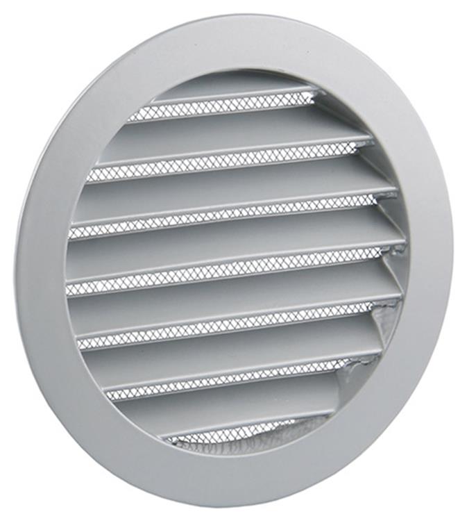 Renson 1006261 - rejilla redonda empotrada 434 r alural 9006 ø 125 | 10 piezas