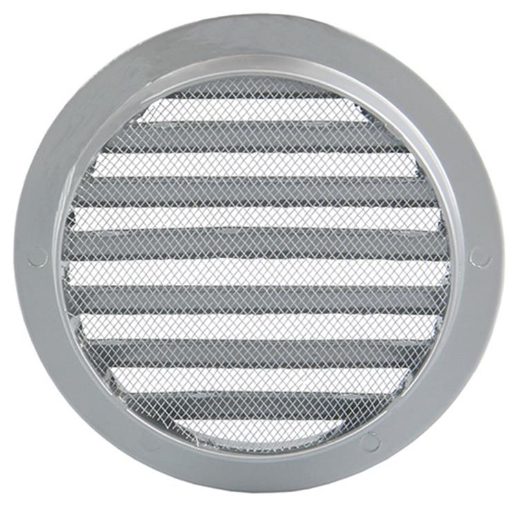 Renson 1006261 - rejilla redonda empotrada 434 r alural 9006 ø 125 | 10 piezas