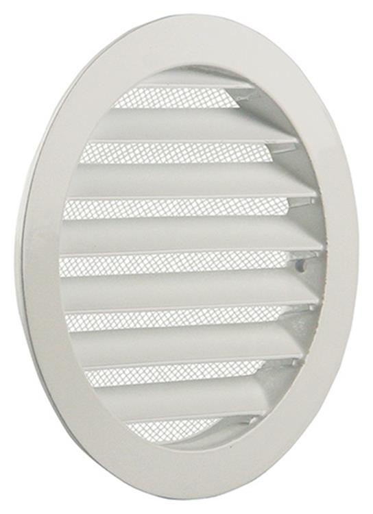 Renson 1006262 - rejilla redonda empotrada 434 r alural 9010 ø 125 | 10 piezas