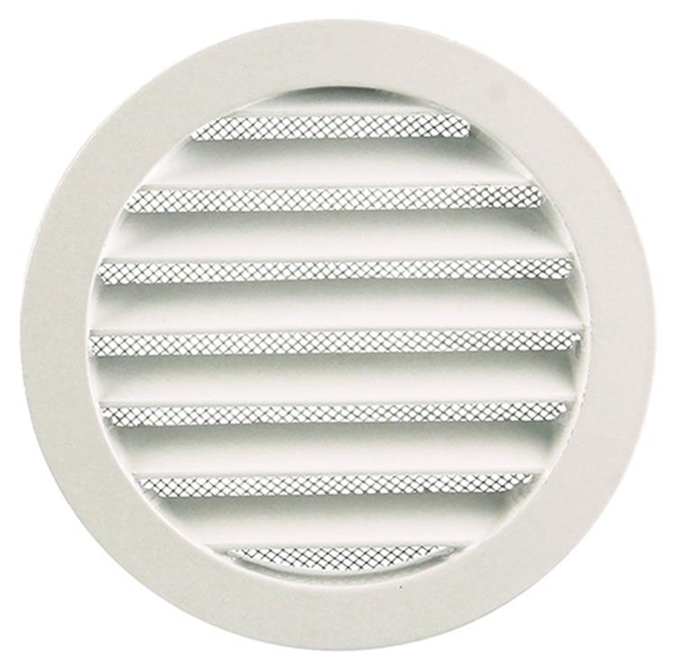 Renson 1006262 - rejilla redonda empotrada 434 r alural 9010 ø 125 | 10 piezas