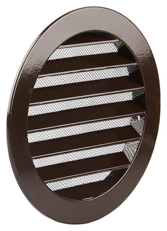 Renson 1006266 - rejilla redonda empotrada 434 r alural 8019 ø 150 | 10 piezas